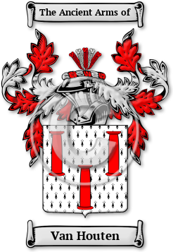 Van Houten Family Crest Download (jpg) Legacy Series - 150 DPI